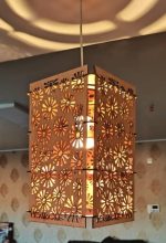 لوستر چوبی لیزر