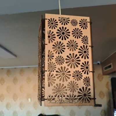 لوستر چوبی لیزر